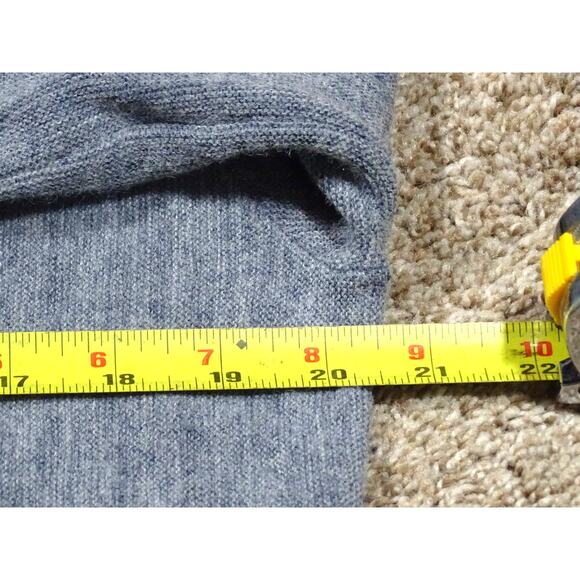 Vintage Knights Bridge DuPont Orlon Blue-Gray Cardigan Grandpa Sweater, Size M - Picture 6 of 9